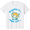 image:imageAggretsuko Yoga Breathe In Rage Out TShirtWhite