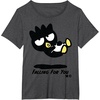 image:imageBadtz  Maru Falling For You Tee Shirt TShirtDark Heather Grey