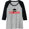 image:imageBadtzMaru Not Today Japan Raglan Baseball TeeBlackAthletic Heather