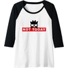 image:imageBadtzMaru Not Today Japan Raglan Baseball TeeBlackWhite