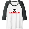 image:imageBadtzMaru Not Today Japan Raglan Baseball TeeDark Heather GreyWhite
