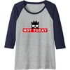image:imageBadtzMaru Not Today Japan Raglan Baseball TeeNavy BlueAthletic Heather
