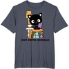 image:imageChococat Cozy Coffee Cafe TShirtHeather Blue