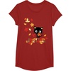 image:imageChococat Enjoy The Little Things Fall Leaves TShirtCranberry Red