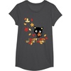 image:imageChococat Enjoy The Little Things Fall Leaves TShirtDark Heather Grey