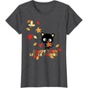 image:imageChococat Enjoy The Little Things Fall Leaves TShirtDark Heather Grey