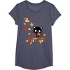 image:imageChococat Enjoy The Little Things Fall Leaves TShirtHeather Blue