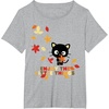 image:imageChococat Enjoy The Little Things Fall Leaves TShirtHeather Grey