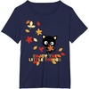 image:imageChococat Enjoy The Little Things Fall Leaves TShirtNavy Blue