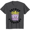 image:imageChococat French Fries Fryday Friday Everyday TShirtDark Heather Grey