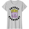 image:imageChococat French Fries Fryday Friday Everyday TShirtSilver Grey