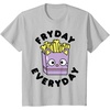 image:imageChococat French Fries Fryday Friday Everyday TShirtSilver Grey