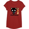 image:imageChococat Logo and Duckies Tee TShirtCranberry Red
