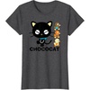 image:imageChococat Logo and Duckies Tee TShirtDark Heather Grey