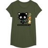 image:imageChococat Logo and Duckies Tee TShirtOlive Green
