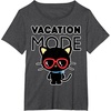 image:imageChococat Vacation Mode Sunglasses TShirtDark Heather Grey