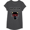 image:imageChococat Vacation Mode Sunglasses TShirtDark Heather Grey