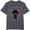 image:imageChococat Vacation Mode Sunglasses TShirtHeather Blue