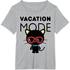 image:imageChococat Vacation Mode Sunglasses TShirtHeather Grey