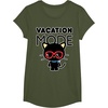 image:imageChococat Vacation Mode Sunglasses TShirtOlive Green