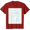 image:imageCinnamoroll Bubble Blue Ginham Daisy TShirt SmallCranberry Red