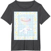 image:imageCinnamoroll Bubble Blue Ginham Daisy TShirt SmallDark Heather Grey