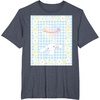 image:imageCinnamoroll Bubble Blue Ginham Daisy TShirt SmallHeather Blue