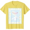 image:imageCinnamoroll Bubble Blue Ginham Daisy TShirt SmallLemon Yellow