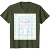 image:imageCinnamoroll Bubble Blue Ginham Daisy TShirt SmallOlive Green