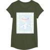 image:imageCinnamoroll Bubble Blue Ginham Daisy TShirt SmallOlive Green