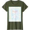 image:imageCinnamoroll Bubble Blue Ginham Daisy TShirt SmallOlive Green