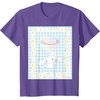 image:imageCinnamoroll Bubble Blue Ginham Daisy TShirt SmallPurple Heather