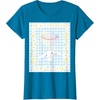 image:imageCinnamoroll Bubble Blue Ginham Daisy TShirt SmallSapphire Blue