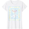 image:imageCinnamoroll Bubble Blue Ginham Daisy TShirt SmallWhite