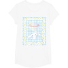 image:imageCinnamoroll Bubble Blue Ginham Daisy TShirt SmallWhite