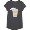 image:imageCinnamoroll Cup of Coffee To Go TShirtDark Heather Grey