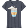 image:imageCinnamoroll Cup of Coffee To Go TShirtHeather Blue