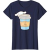 image:imageCinnamoroll Cup of Coffee To Go TShirtNavy Blue