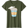 image:imageCinnamoroll Cup of Coffee To Go TShirtOlive Green