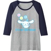 image:imageCinnamoroll Its my Birthday Raglan Baseball TeeNavy BlueAthletic Heather