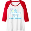 image:imageCinnamoroll Its my Birthday Raglan Baseball TeeRedWhite
