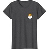 image:imageGudetama Front and Back Logo Tee Shirt TShirtDark Heather Grey