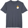 image:imageGudetama Front and Back Logo Tee Shirt TShirtHeather Blue