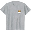 image:imageGudetama Front and Back Logo Tee Shirt TShirtHeather Grey