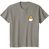 image:imageGudetama Front and Back Logo Tee Shirt TShirtSlate Grey