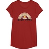 image:imageGudetama Gude Vibes Good Vibes Rainbow TShirt SmallCranberry Red