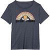 image:imageGudetama Gude Vibes Good Vibes Rainbow TShirt SmallHeather Blue