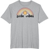 image:imageGudetama Gude Vibes Good Vibes Rainbow TShirt SmallHeather Grey