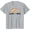 image:imageGudetama Gude Vibes Good Vibes Rainbow TShirt SmallHeather Grey