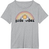 image:imageGudetama Gude Vibes Good Vibes Rainbow TShirt SmallHeather Grey